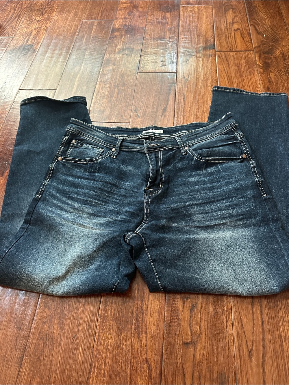 Dark Wash Men’s Jeans - Classic Stretch Denim